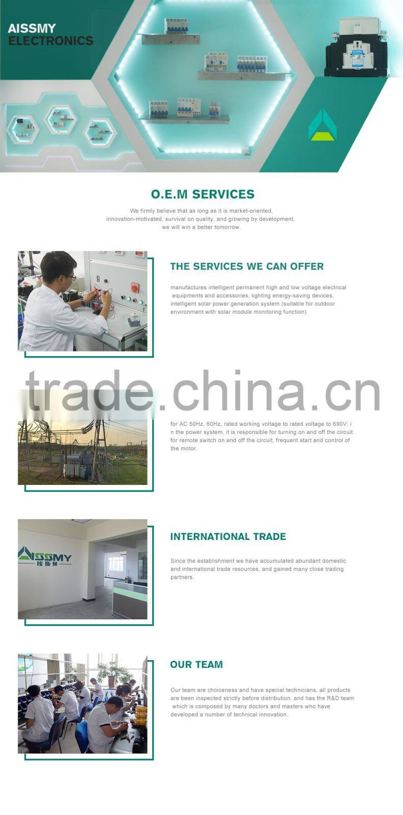 Aissmy household AC contactor 63a