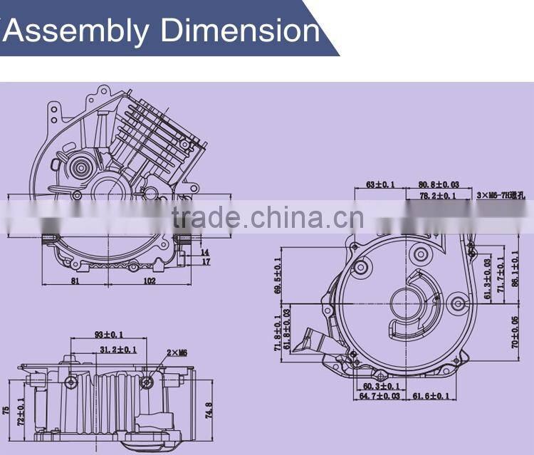 SC80 air-cooled single cylinder gasoline engine