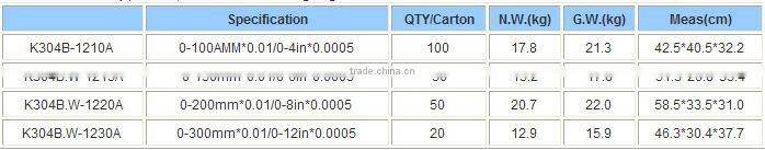 3 key digital calipers with standard screen