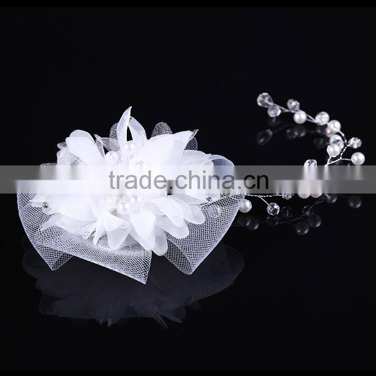 funny crystal bridal headband, wedding bridal flower headband