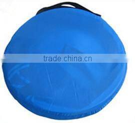 Funny kids playing cartoon train tent