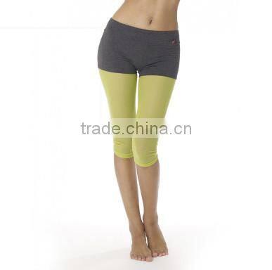 Manufacturer wholesale top quality women's nicest yoga capri with skirts