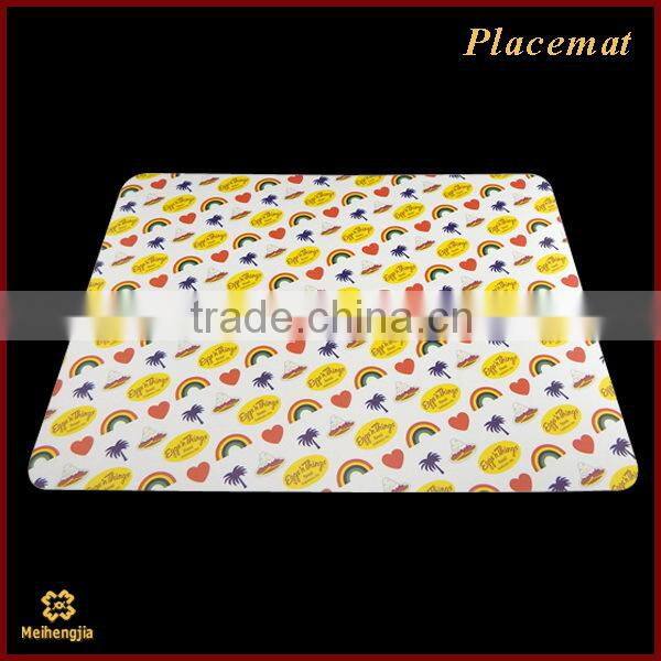 China supplier hotsale Brown pattern pvc place mat