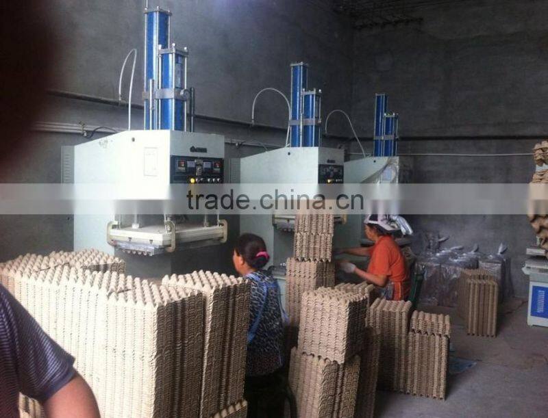 bottle service tray molding machine from paper pulp