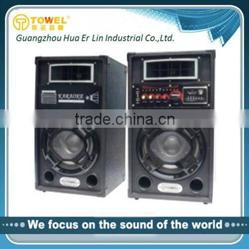 high quality ,beautiful price portable active speaker with USB/SD/Mic Input