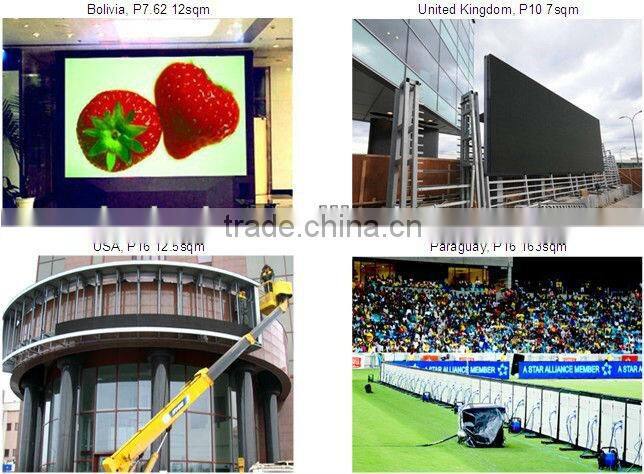 Shenzhen factory 1R1G1B P10 outdoor digital led display billboard