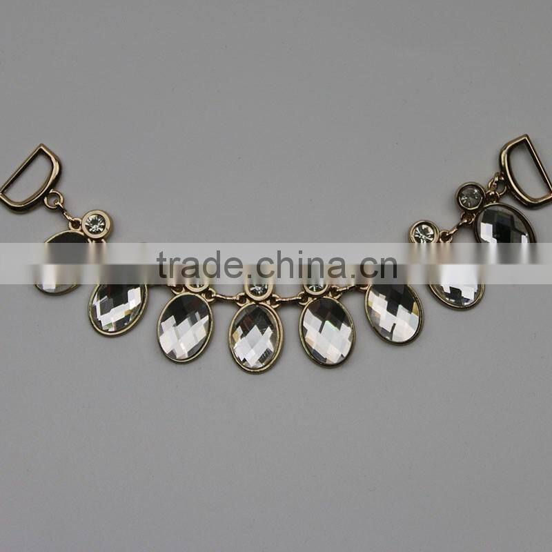New arrival wholesale alloy Chain Metal Neckline for woman dress