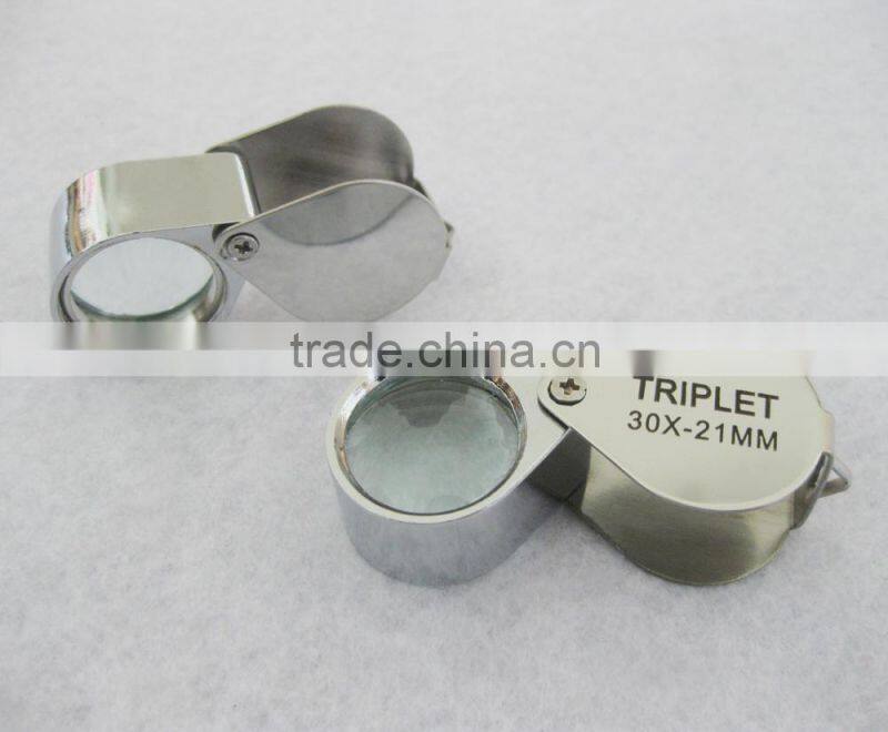 30x21mm Glass Lens Jeweler Loupe Magnifier Hot Selling