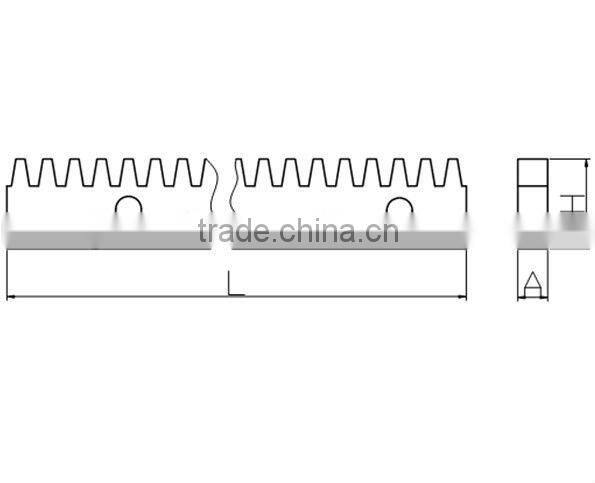 heavy duty nylon gear rack