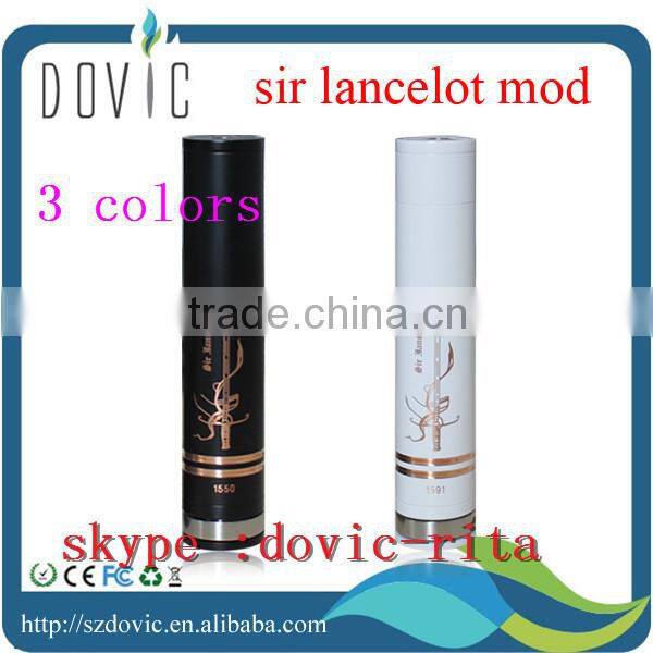 Tobeco newest innovation 18650/18350/18500 sir lancelot mod copper pin white /black sir lancelot mod
