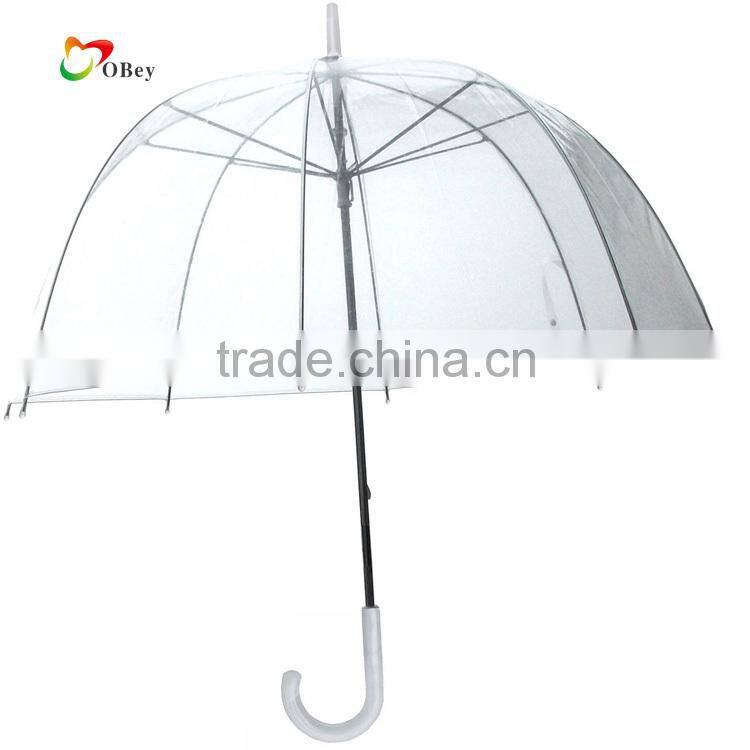Full Size Large Clear Plastic Dome Umbrella