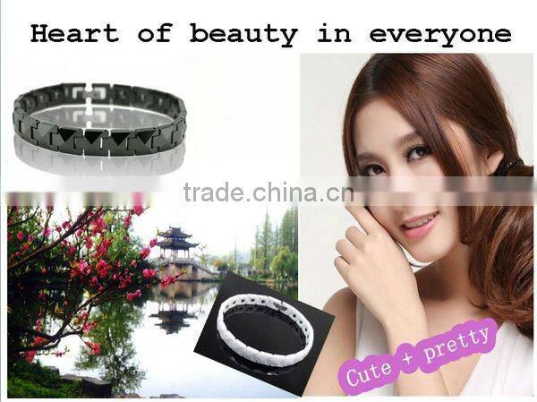 2013 New product white ceramic magnetic bracelet alibaba wholesale #13000