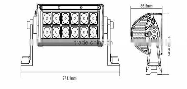 CREE led light bar IP67 9-32V Flood/Spot/Combo Double Row led light bar