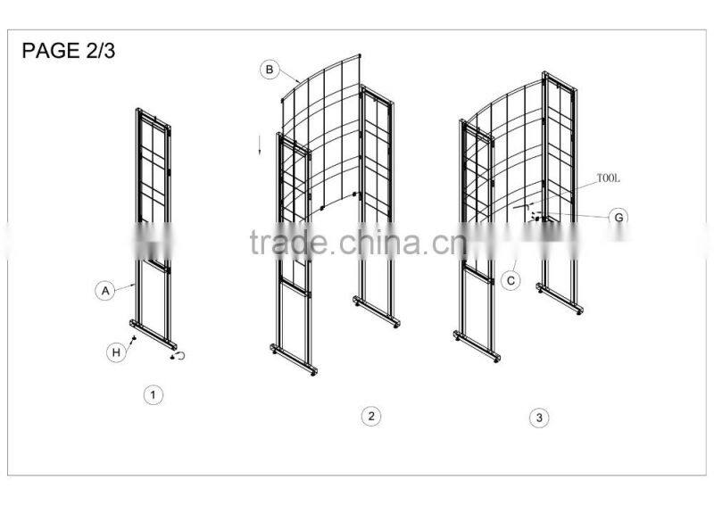 Promotion Mosaic / Stone / Ceramic Floor Tile Display Stand