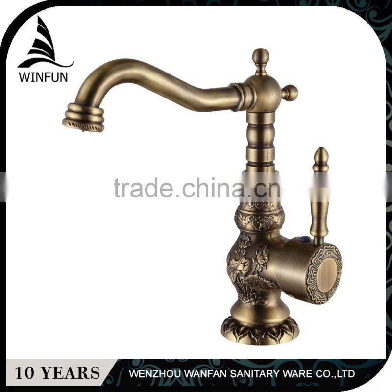 High Quality factory directly bronze color antique brass faucet