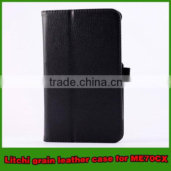 Hot selling leather stand tablet case for asus memo pad 7 ME70CX