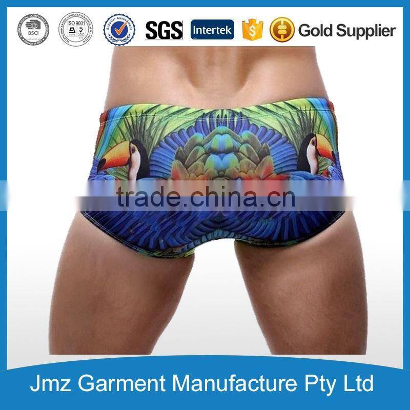 Sublimation print uderwear 95% cotton 5% spandex sexy underwear gay underwear