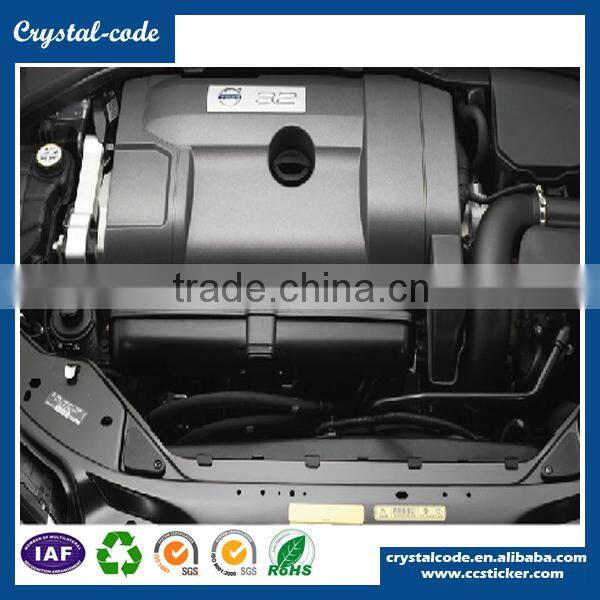 heat shrink handheld brand logo automobile decal customized self adhesive auto parts label