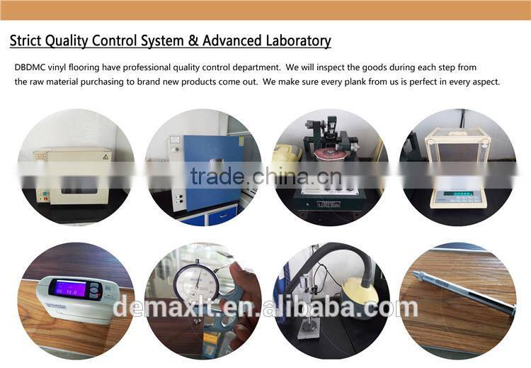 Unilin system, UV coated, Wear layer 0.07mm-0.7mm, Beveled edge, Virgin material Fiber glass sandwiched, Embossing style various