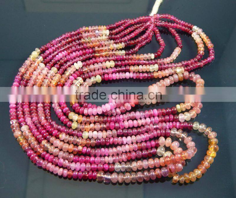 Natural Umba sapphire Rondelles Beads