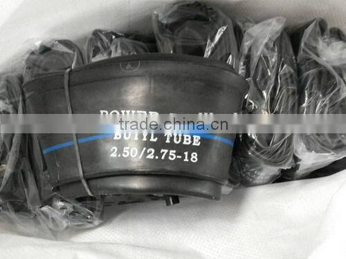 Butyl rubber motorcycle inner tube 2.50/2.75-17 2.50/2.75-18
