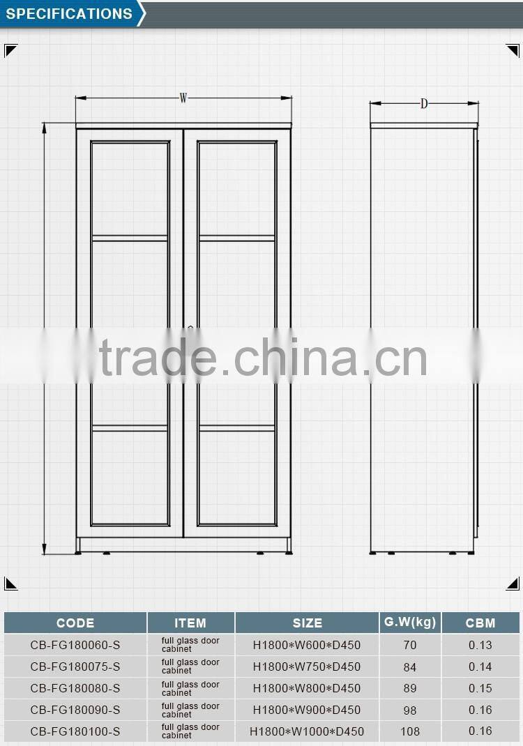 2016 Hot selling luxury champagne solid wood cabinets for office
