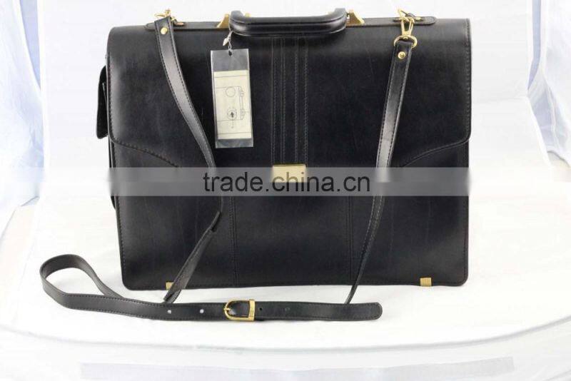 Top grade fashion men's briefcase,Genuine leather briefcase,Business briefcase,High quality briefcase with handles and one band
