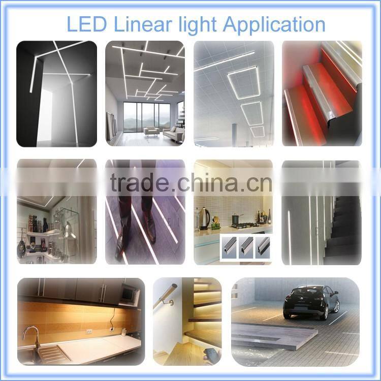 Factory new designed Anodized silver LED linear light for suspension light