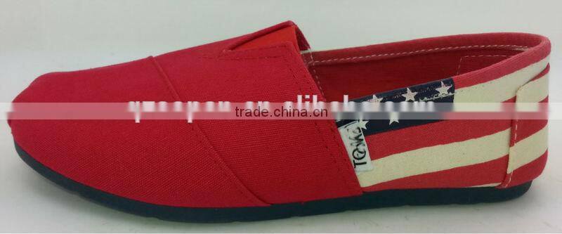 pretty and fashion black/beige ladies' canvas casual shoes