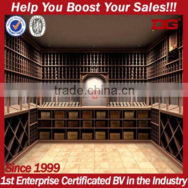 Luxury wine bottle holder wall cabinet wine barrel furniture