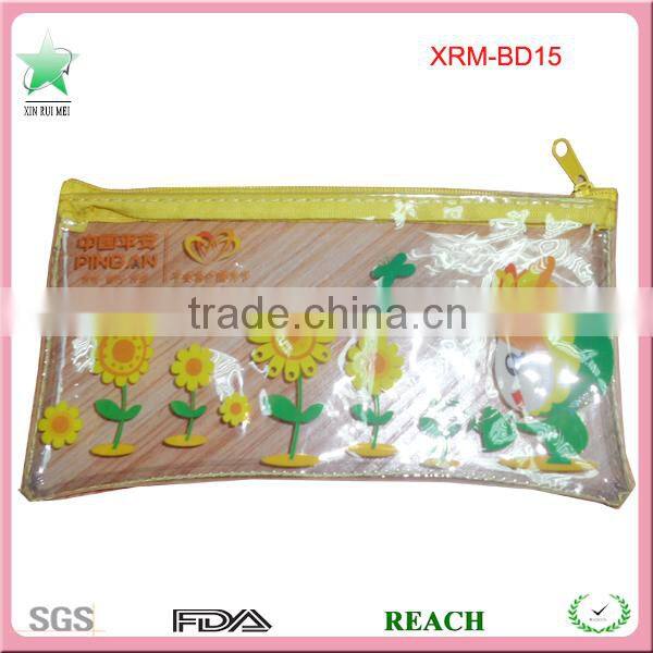 Plastic Stationery Bag,PVC Pencil Bag