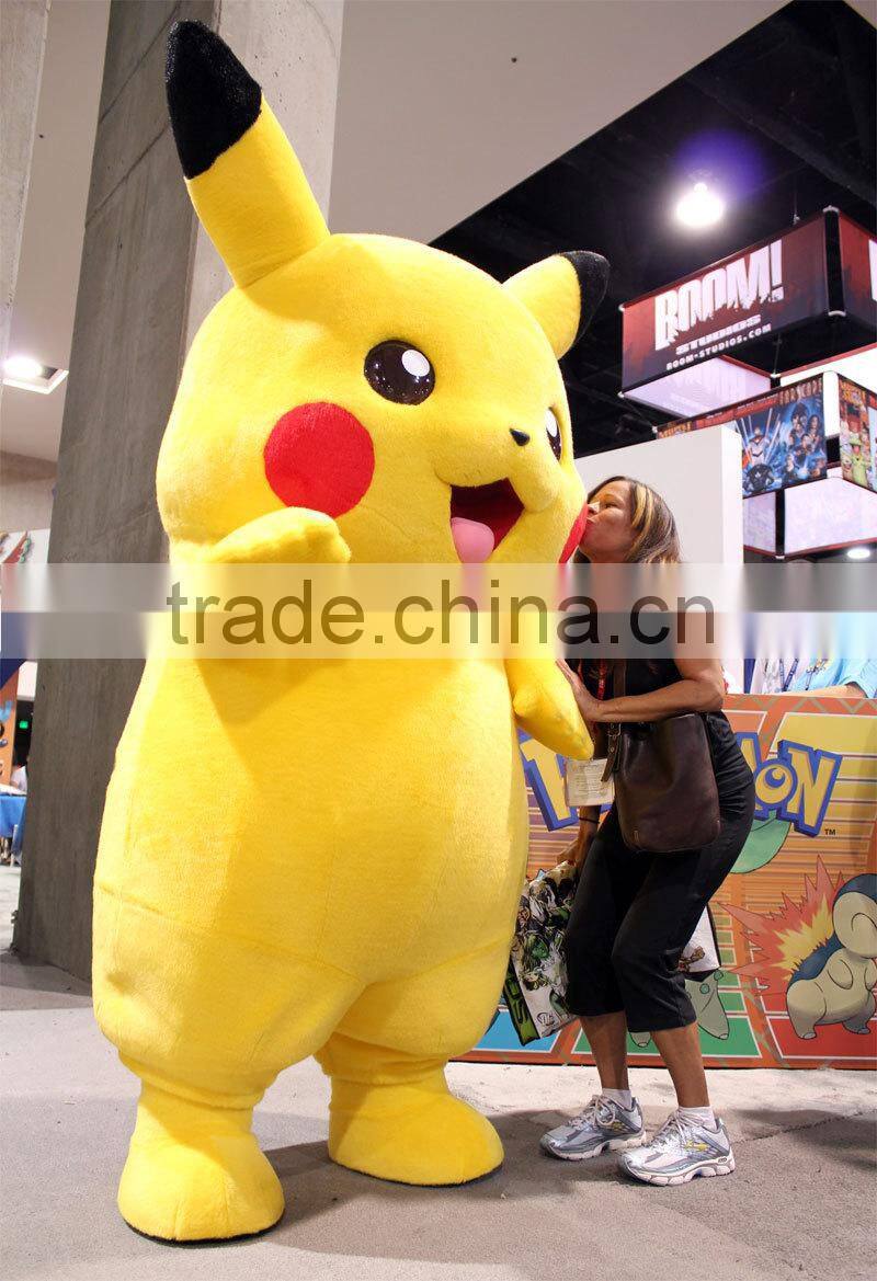 wholesale Cheap custom Pikachu Plush mascot Costume For Adult