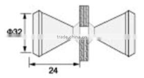 BH-7 Cylinder knob, bathroom accessory small glass door handle door and window handle