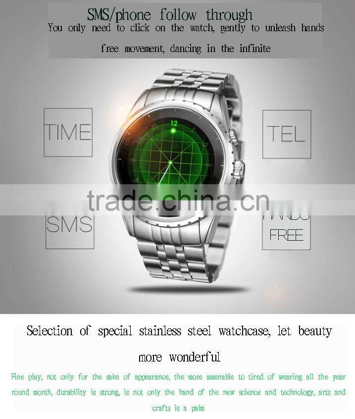2016 luxury design business intelligent wristwatch / sport bluetooth smart watch