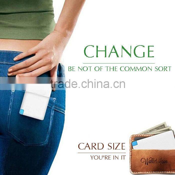 2016 Credit card 2000mah 2200mah 2600mah super slim power bank business gift print company logo hot selling in Vietnam