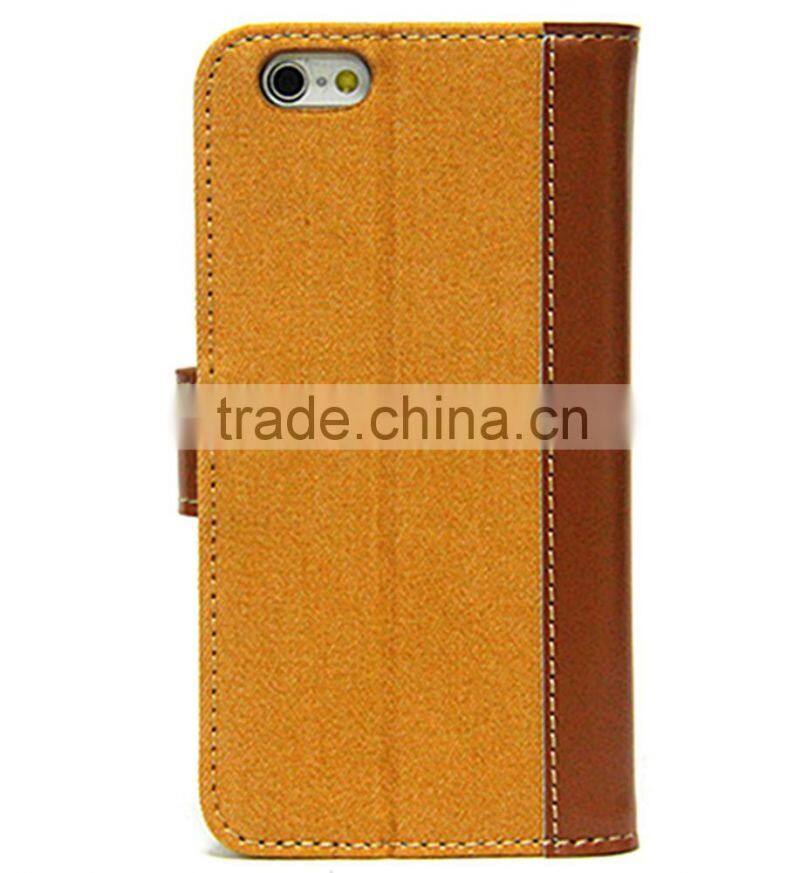 Fabric case for Apple iPhone 6, for iphone 6 case, pu case for iPhone 6