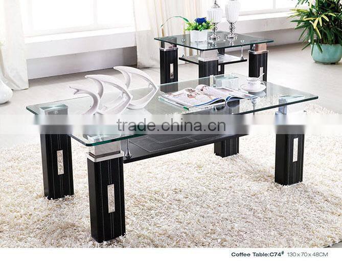 TB retangle tempered classic cheap glass coffee table manufaturer