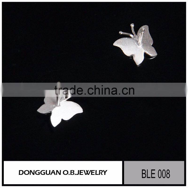 New designs matte Butterfly jewelry earrings for woman