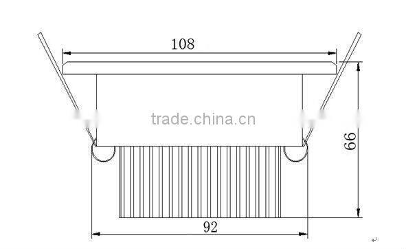Epistar 5w China led Ceiling light for Residential lighting 108mm Hole