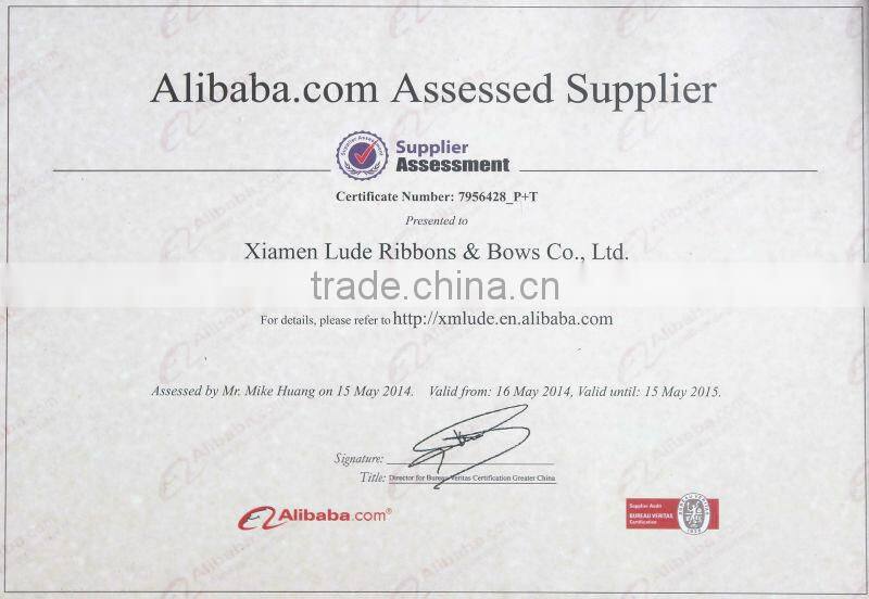 Cheap 100% polyester Satin gold and silver metallic ribbon