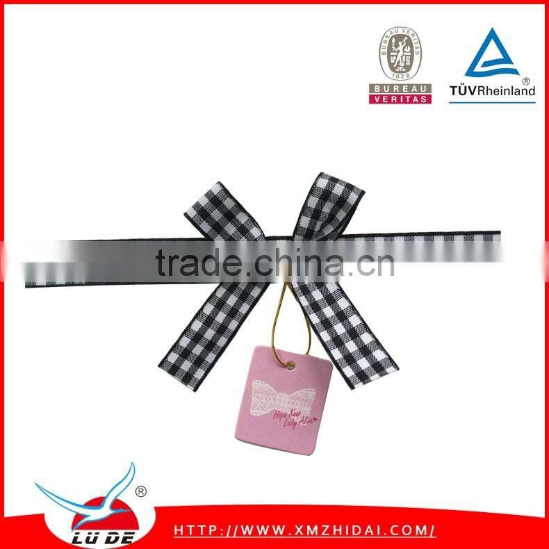 Holiday packing use Plaid ribbon bows/tartan ribbon bows/gingham ribbon bows