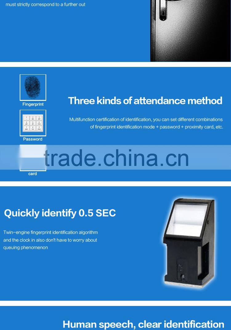 Biometric fingerprint time attendance machine price