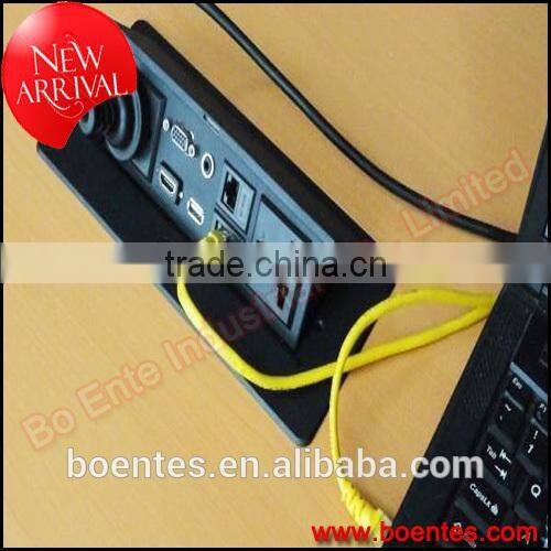 Customized Pop Up Desktop Socket with Audio Video for Indonesian Market