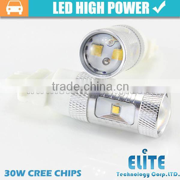 12V 30W car led turn light bulb t25 light auto amber 3156 led