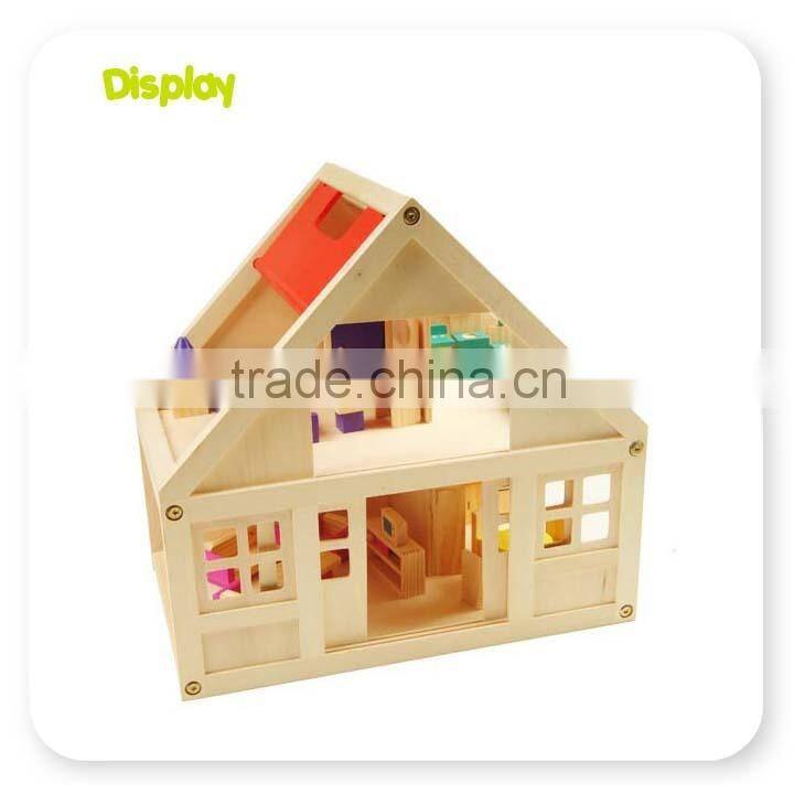 2-Storey Traditional Kids Wooden Doll House