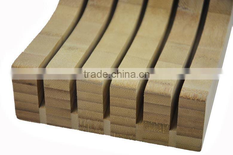 DX003/In Drawer Counter Kitchen Bamboo Knife Holder Rack Storage Block