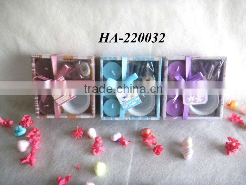 scented candles and incense with candle holders and incense holder gift set
