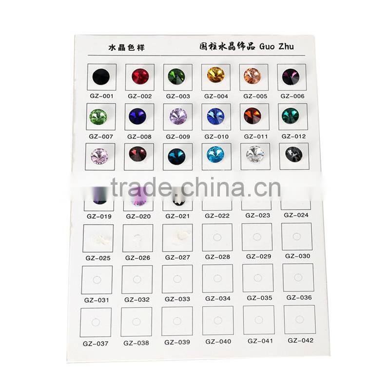 2015 New Fashion Flat Back Round Sew On Stone For Garment