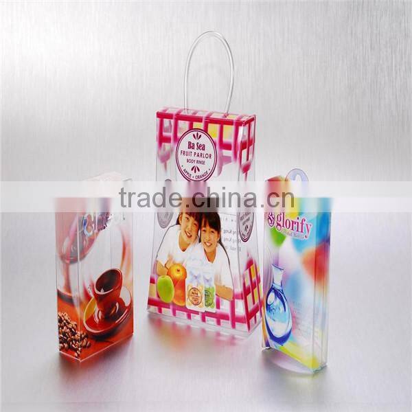 clear transparent printed PET box for cosmetic