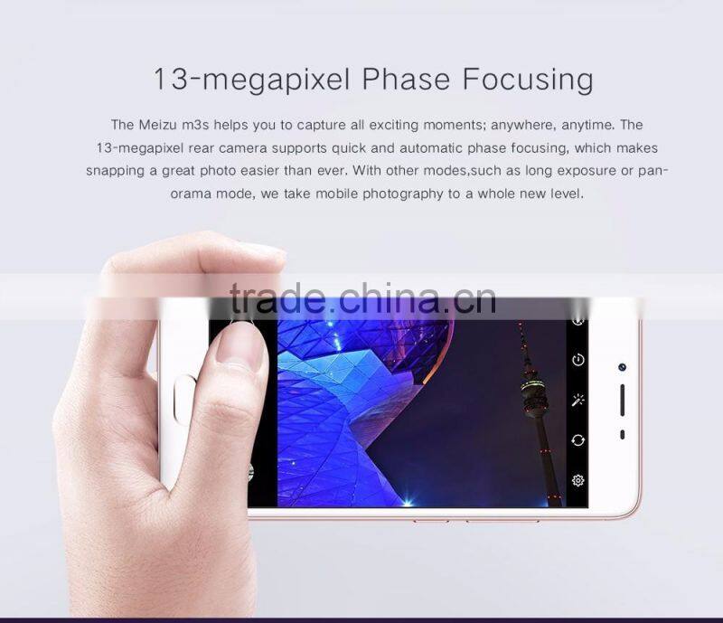 Original Meizu M3s Mini MTK6750 Octa Core Fingerprint ID 2G RAM FDD LTE 4G 5.0 " FHD 1280x720P 13.0MP 2.5D Glass Mobile Phones